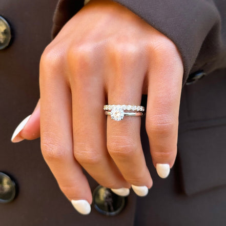 Sterling Silver 1ct Classic engagement Ring
