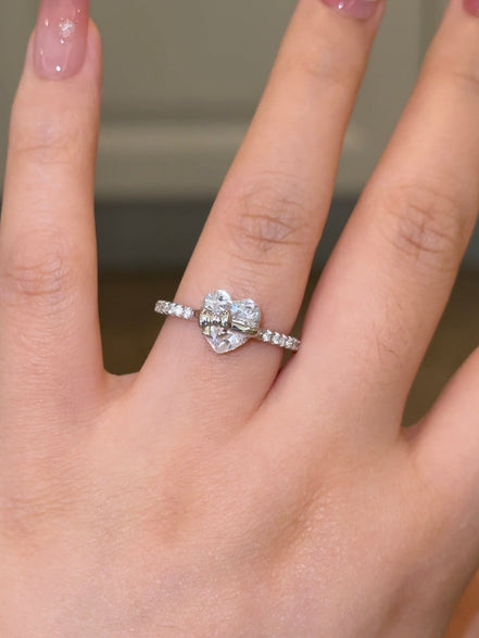Gold Love Story Heart Ring