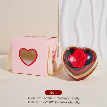 Rose Heart Jewelry Box(Jewelry not included)