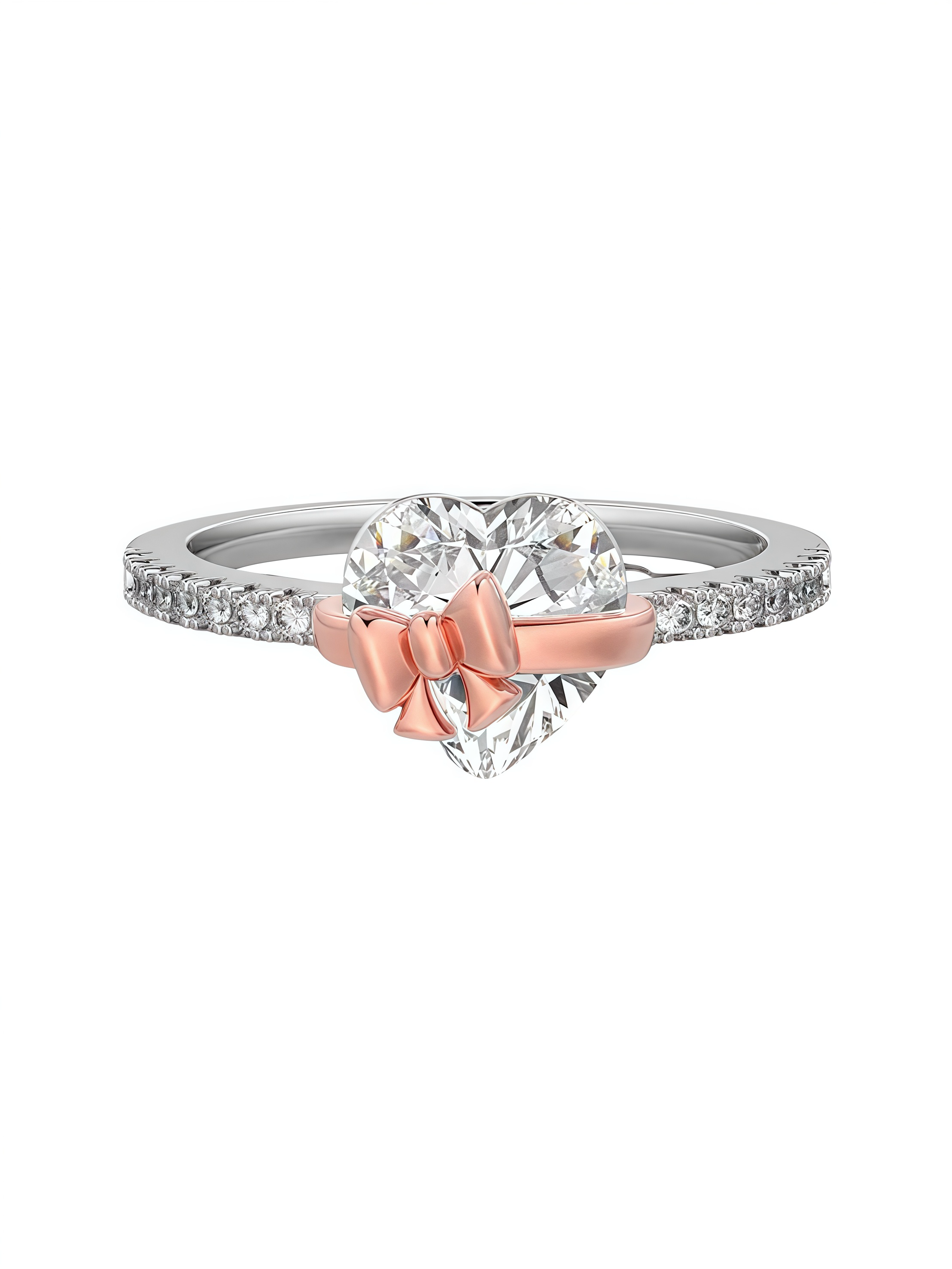 Gold Love Story Heart Ring