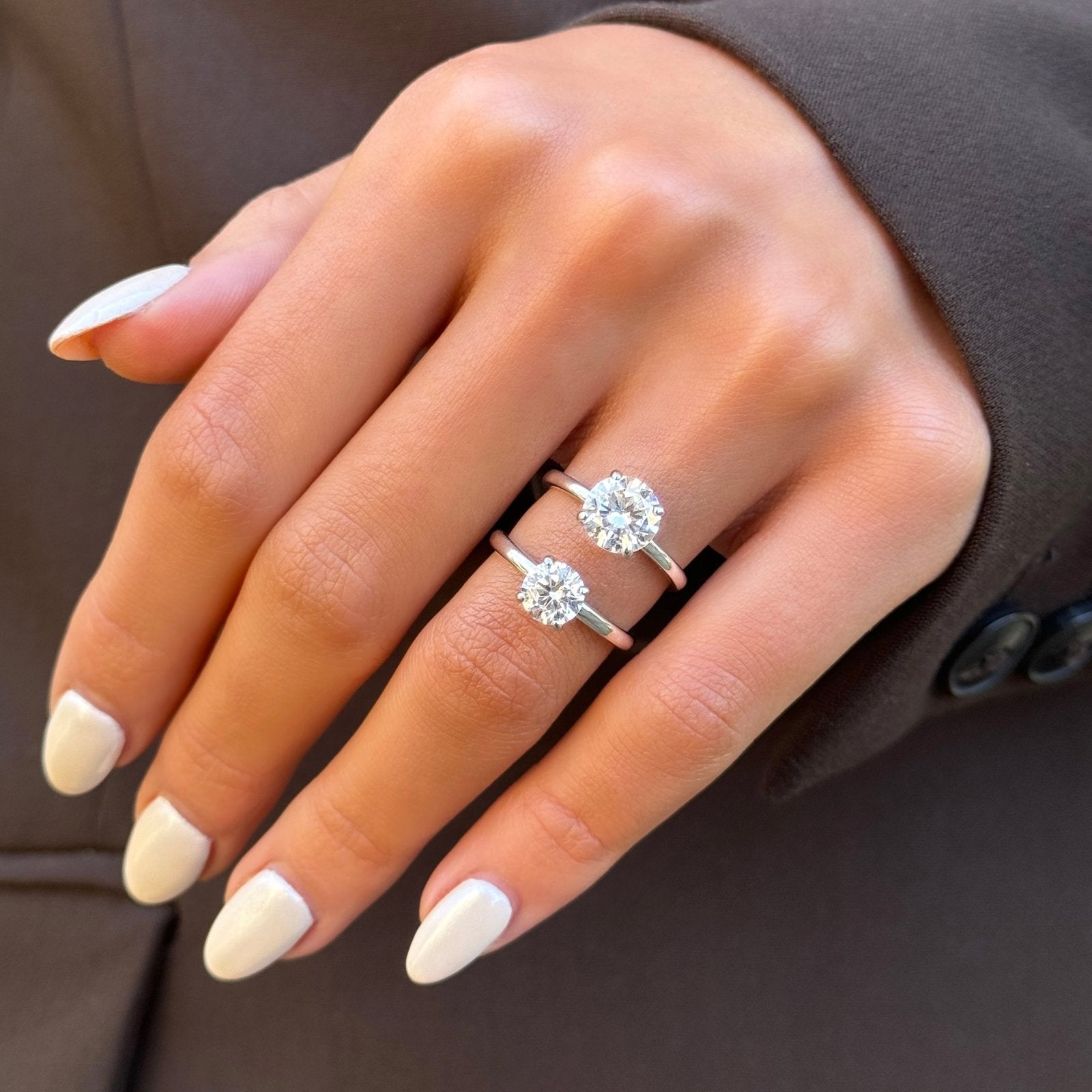 Sterling Silver 1ct Classic engagement Ring