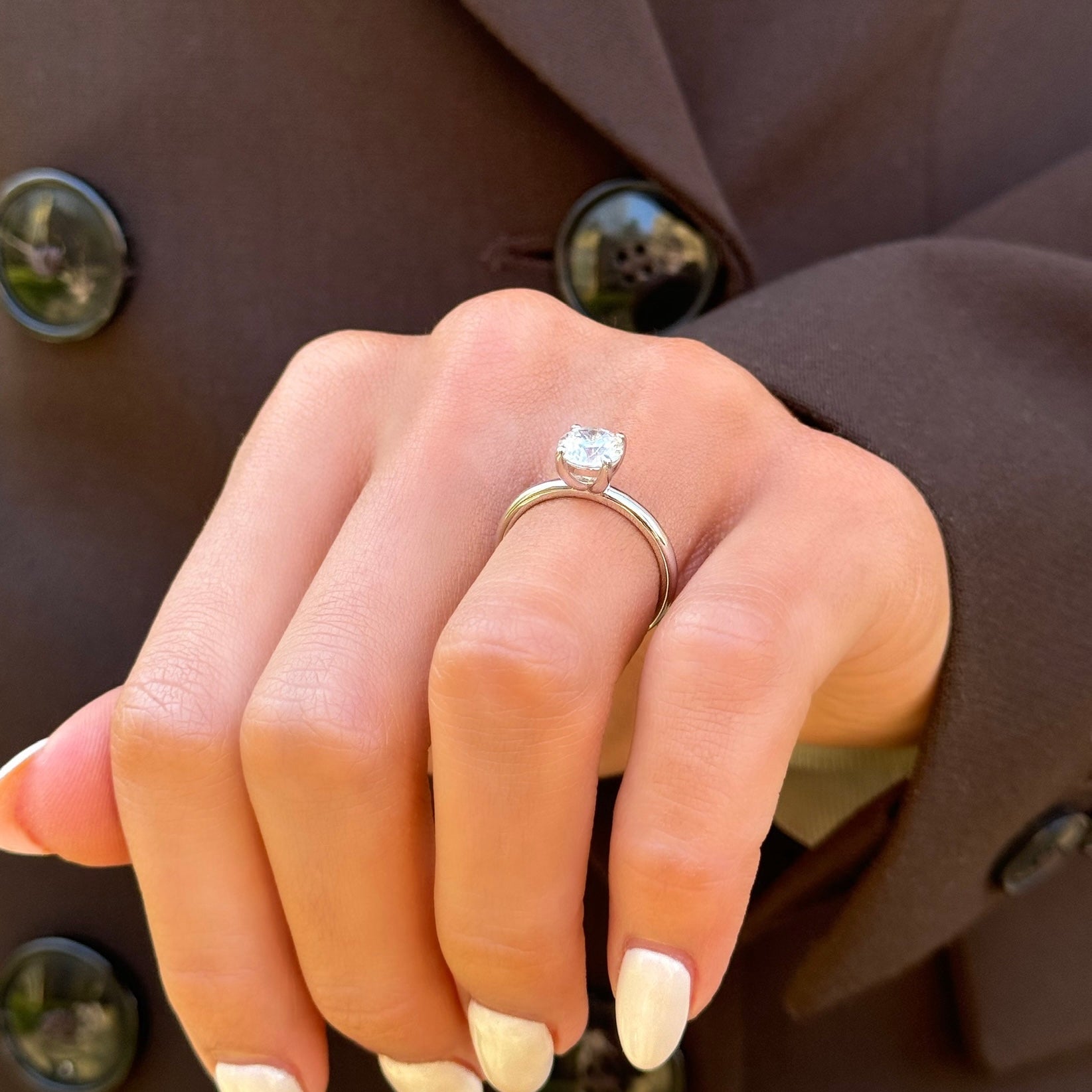 Sterling Silver 1ct Classic engagement Ring