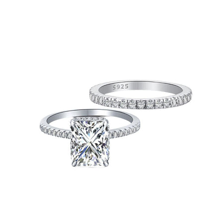 Sterling Silver Surprise Wedding Ring Set