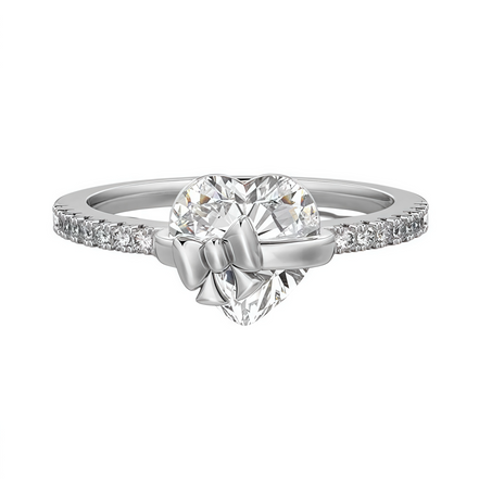 Gold Love Story Heart Ring