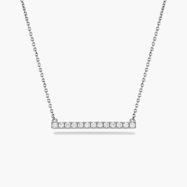Diamante Bar Pendant Necklace