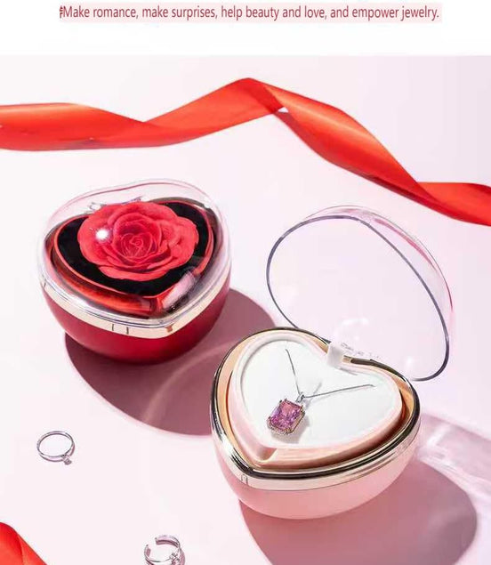 Rose Heart Jewelry Box(Jewelry not included）