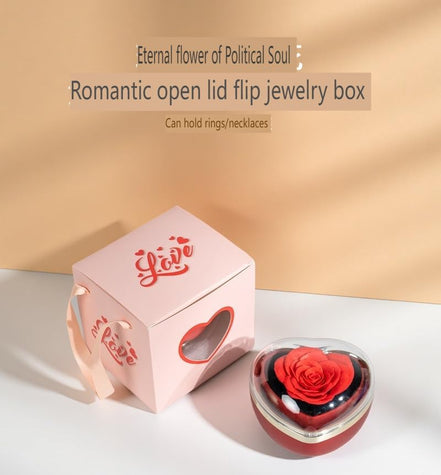 Rose Heart Jewelry Box(Jewelry not included）