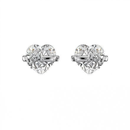 Love Story Heart Silver Ring