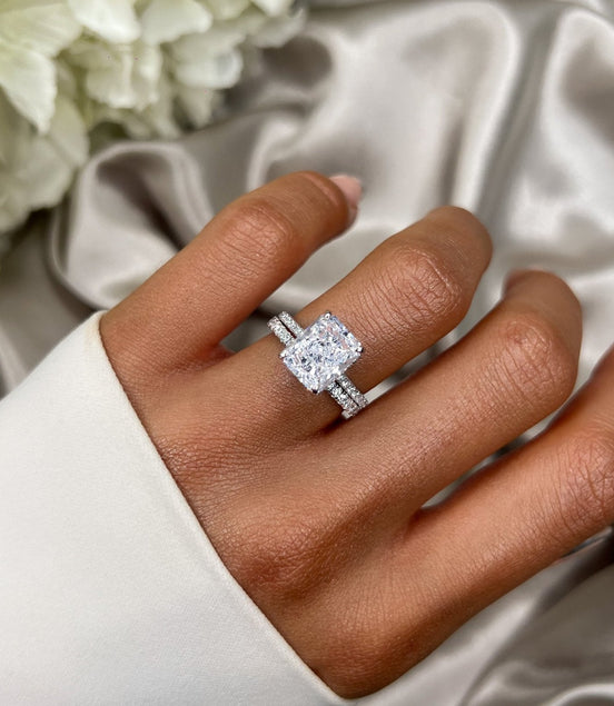 Sterling Silver Surprise Wedding Ring Set