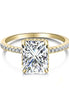 Gold Radiant Cut Claasic Ring