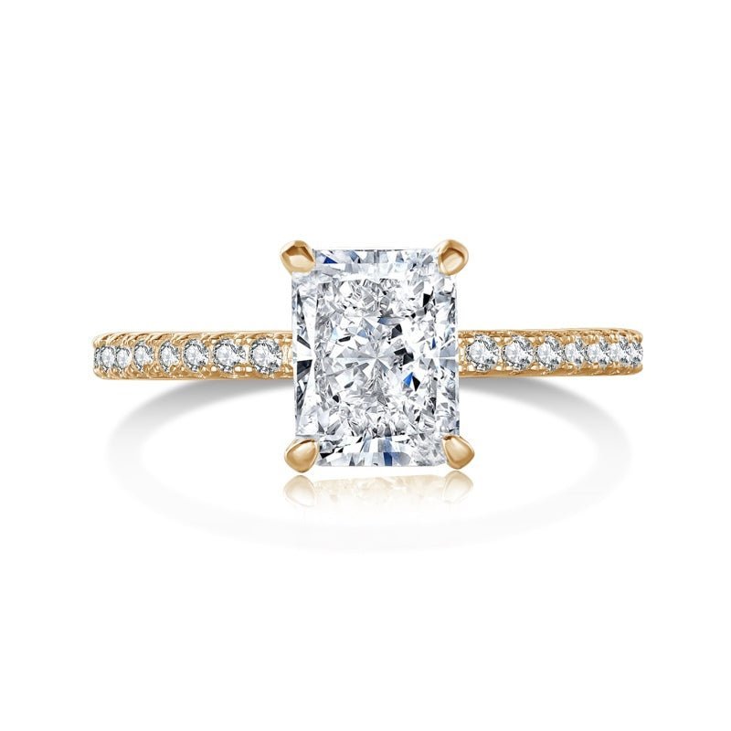 Gold Mini Surprise Ring Wedding Set