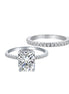 Sterling Silver Surprise Wedding Ring Set